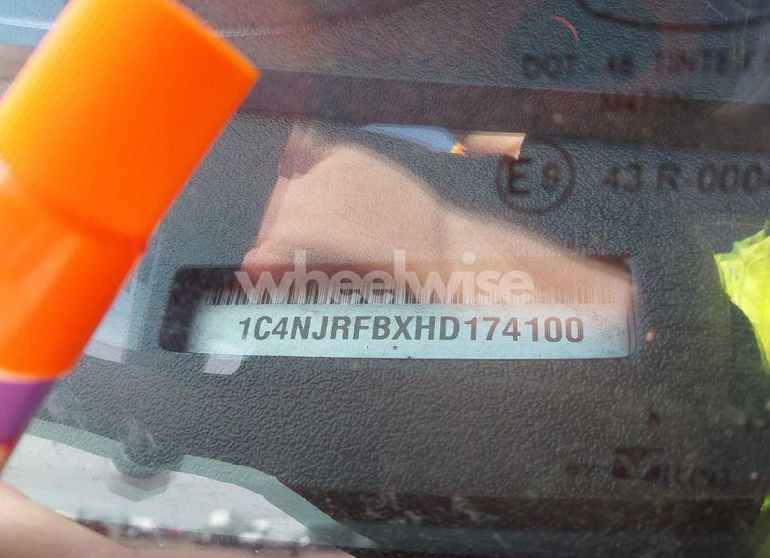 Photo 9 of 2017 Jeep Patriot LATITUDE 4X4 (VIN 1C4NJRFBXHD174100)