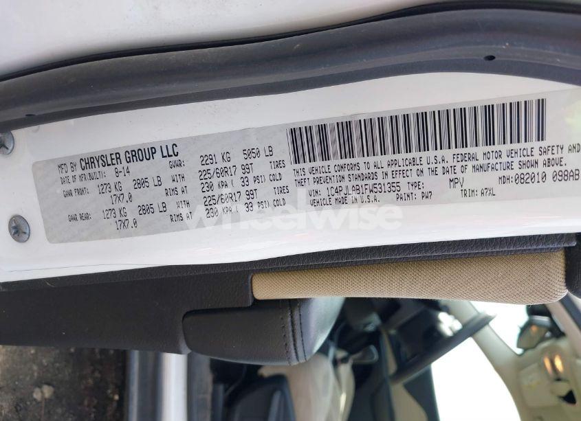 Photo 9 of 2015 Jeep Cherokee SPORT (VIN 1C4PJLAB1FW531355)