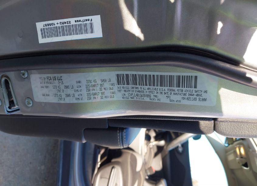 Photo 9 of 2016 Jeep Cherokee SPORT (VIN 1C4PJLAB1GW264896)