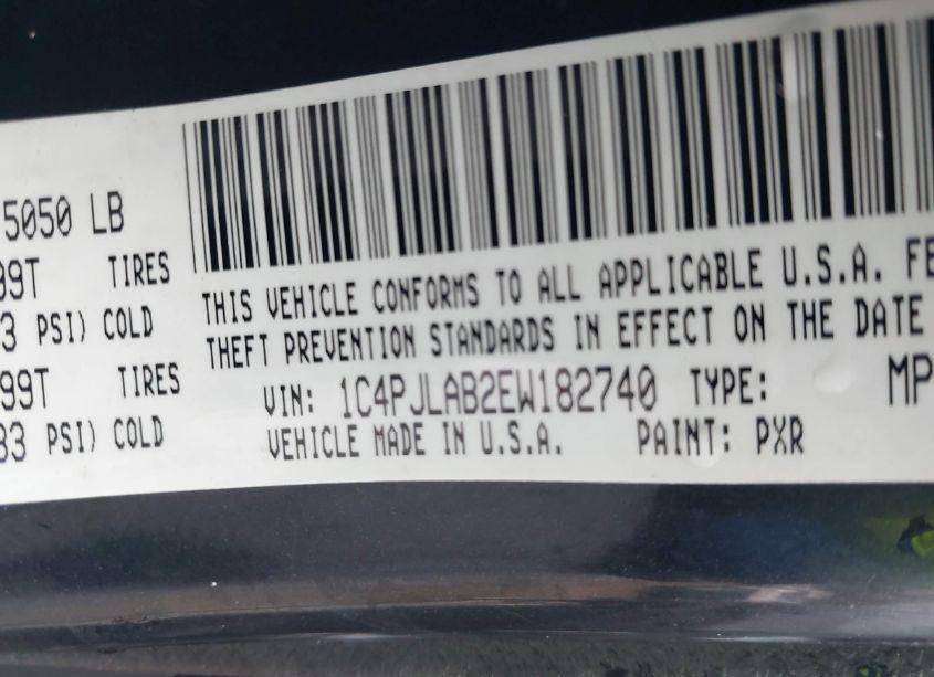 Photo 9 of 2014 Jeep Cherokee SPORT (VIN 1C4PJLAB2EW182740)