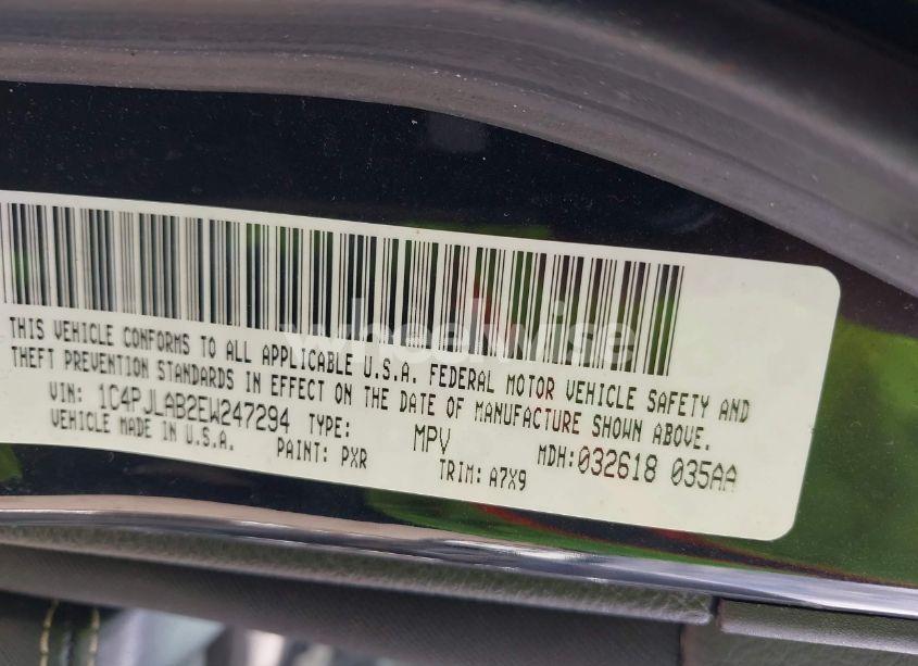 Photo 9 of 2014 Jeep Cherokee SPORT (VIN 1C4PJLAB2EW247294)