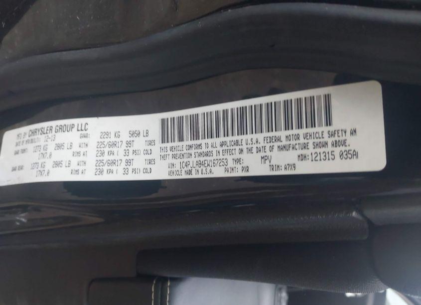 Photo 9 of 2014 Jeep Cherokee SPORT (VIN 1C4PJLAB4EW167253)