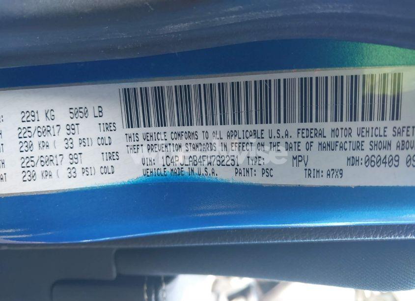 Photo 9 of 2015 Jeep Cherokee SPORT (VIN 1C4PJLAB4FW762251)