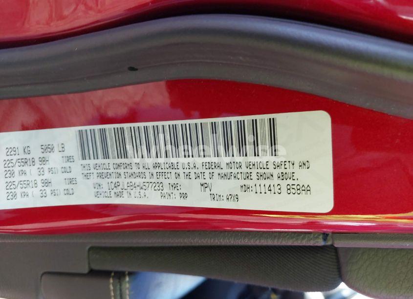 Photo 9 of 2017 Jeep Cherokee ALTITUDE FWD (VIN 1C4PJLAB4HW577233)