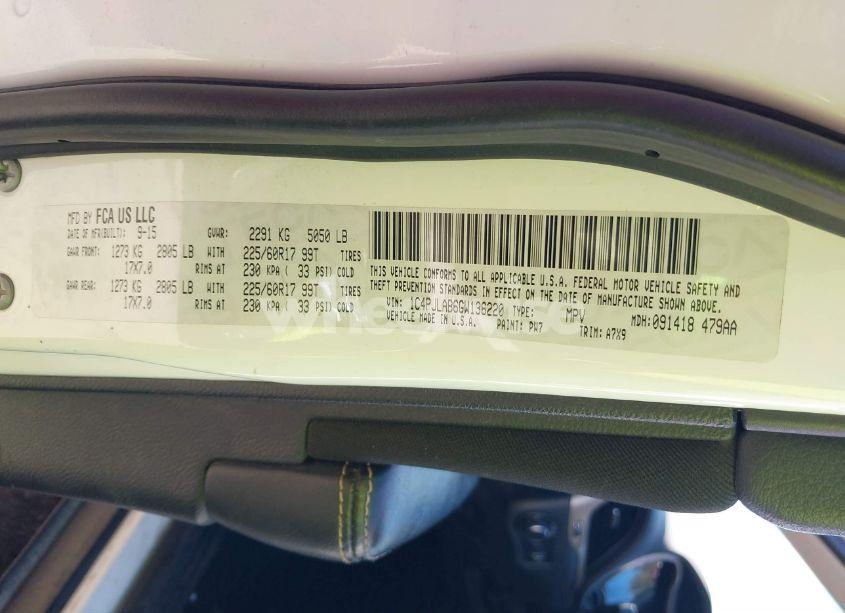 Photo 9 of 2016 Jeep Cherokee SPORT (VIN 1C4PJLAB6GW136220)