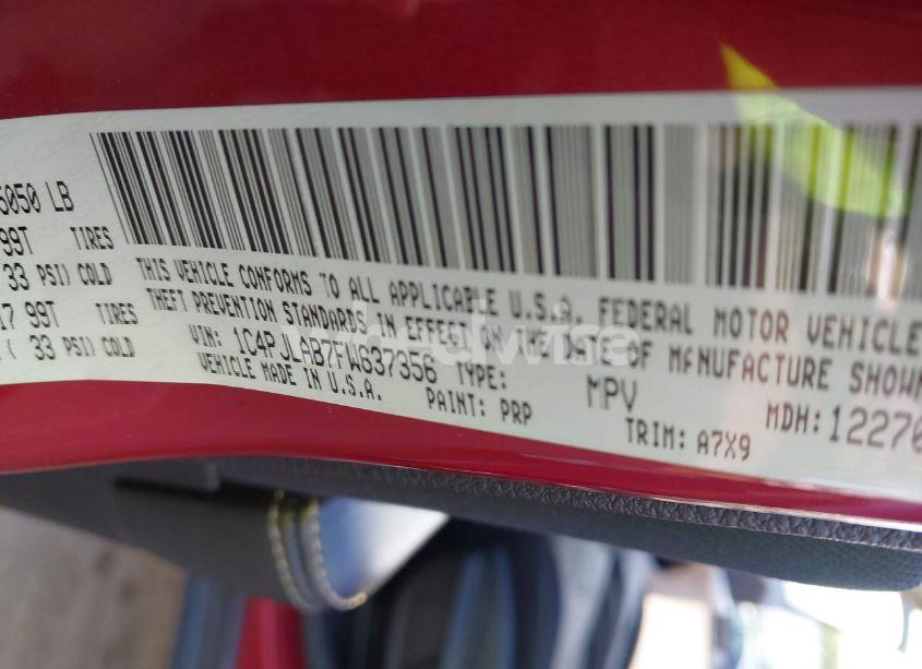 Photo 9 of 2015 Jeep Cherokee SPORT (VIN 1C4PJLAB7FW637356)