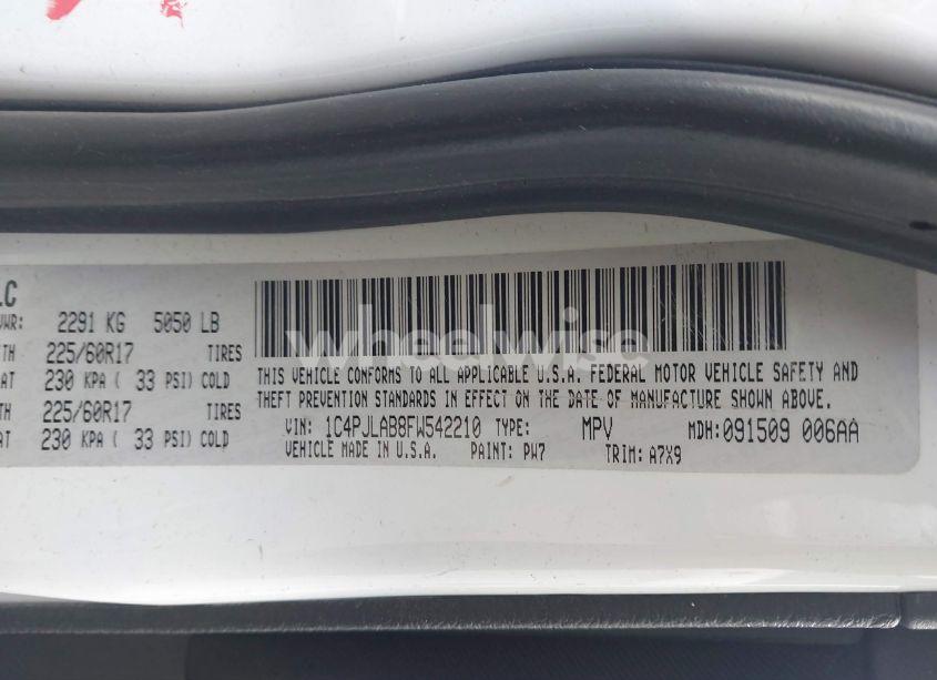 Photo 9 of 2015 Jeep Cherokee SPORT (VIN 1C4PJLAB8FW542210)