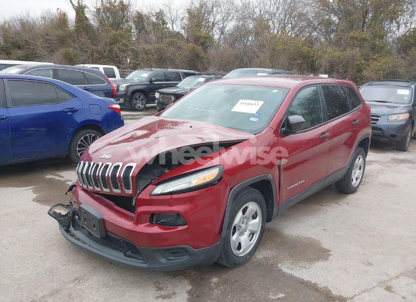 Photo 2 of 2016 Jeep Cherokee SPORT (VIN 1C4PJLAB8GW114946)