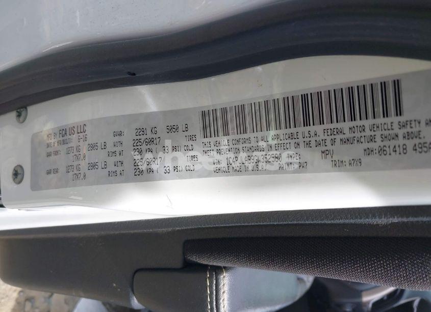 Photo 9 of 2016 Jeep Cherokee SPORT (VIN 1C4PJLAB9GW352580)