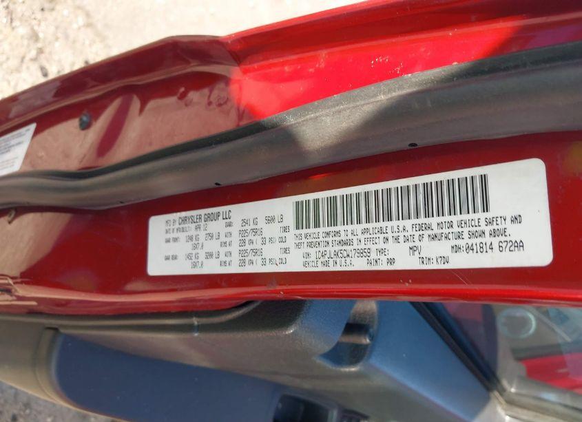 Photo 9 of 2012 Jeep Liberty SPORT (VIN 1C4PJLAK5CW179859)