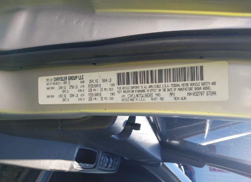 Photo 9 of 2012 Jeep Liberty SPORT (VIN 1C4PJLAK7CW166305)