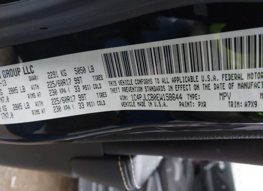 Photo 9 of 2014 Jeep Cherokee LATITUDE (VIN 1C4PJLCB0EW158644)