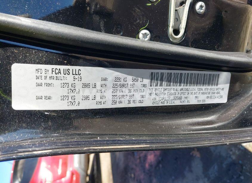 Photo 9 of 2020 Jeep Cherokee LATITUDE FWD (VIN 1C4PJLCB1LD525088)