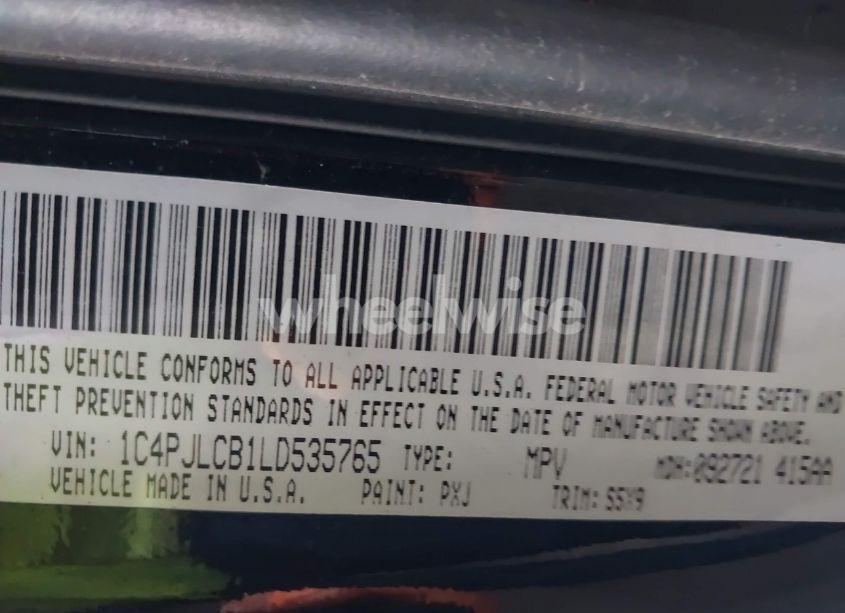 Photo 9 of 2020 Jeep Cherokee LATITUDE FWD (VIN 1C4PJLCB1LD535765)