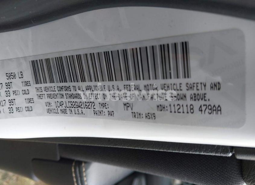 Photo 9 of 2016 Jeep Cherokee LATITUDE (VIN 1C4PJLCB2GW216272)