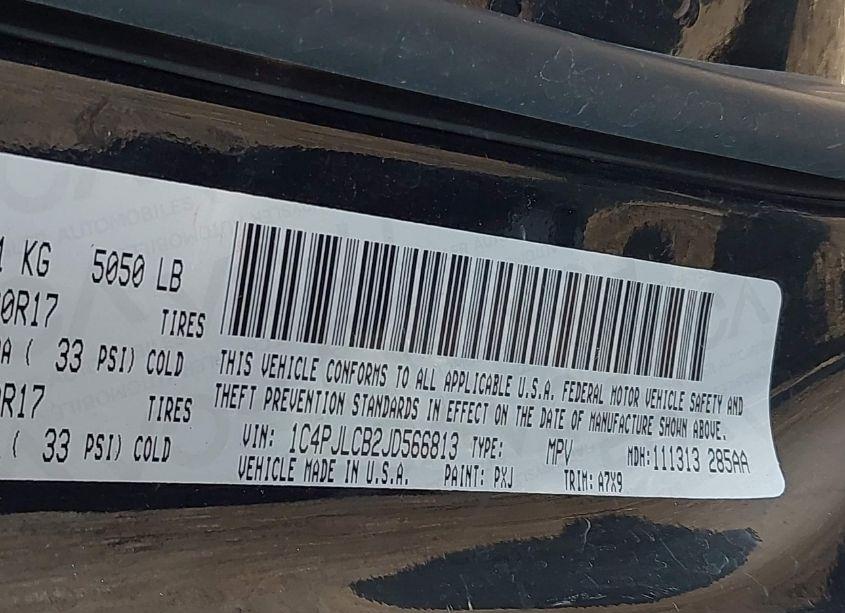 Photo 9 of 2018 Jeep Cherokee LATITUDE FWD (VIN 1C4PJLCB2JD566813)