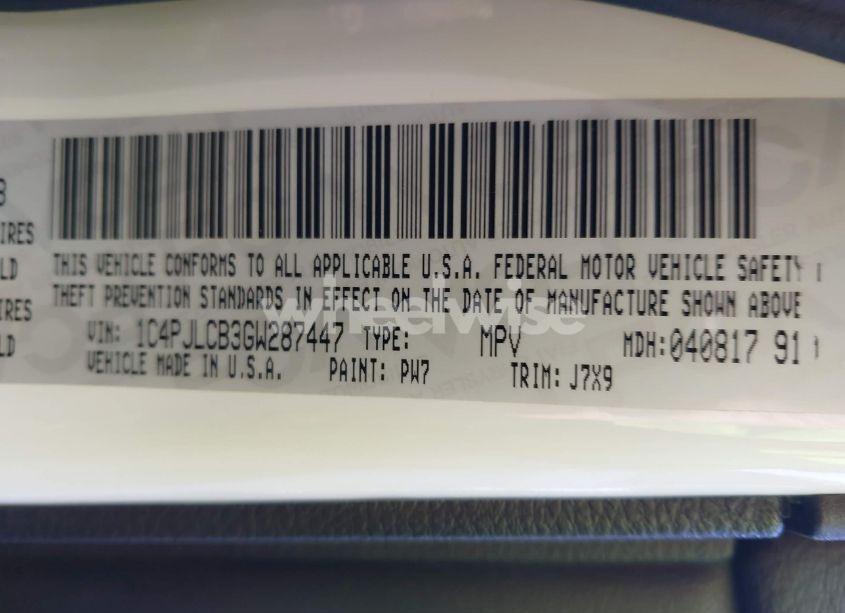 Photo 9 of 2016 Jeep Cherokee 75TH ANNIVERSARY (VIN 1C4PJLCB3GW287447)