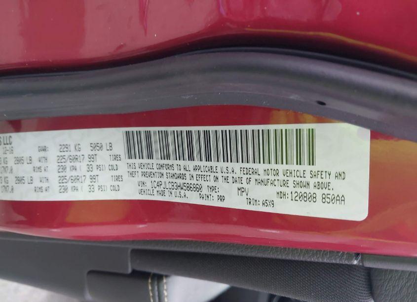 Photo 9 of 2017 Jeep Cherokee LATITUDE FWD (VIN 1C4PJLCB3HW586860)