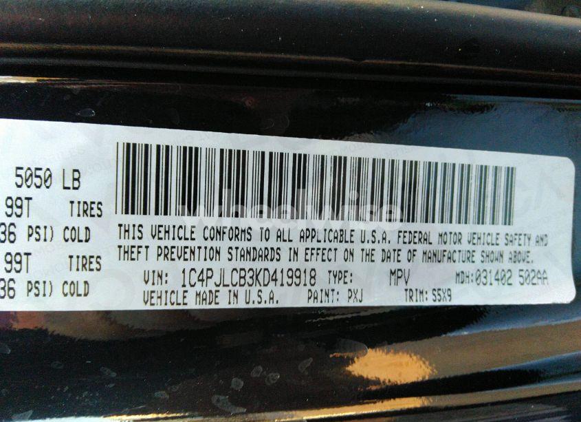 Photo 9 of 2019 Jeep Cherokee LATITUDE FWD (VIN 1C4PJLCB3KD419918)