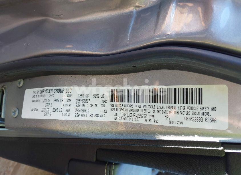 Photo 9 of 2014 Jeep Cherokee LATITUDE (VIN 1C4PJLCB4EW225732)