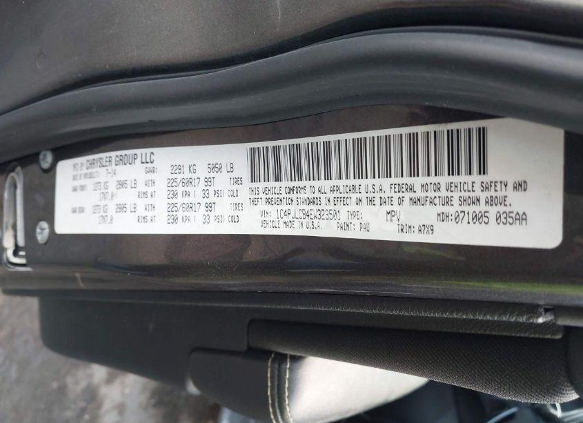 Photo 9 of 2014 Jeep Cherokee LATITUDE (VIN 1C4PJLCB4EW323501)