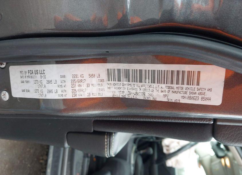 Photo 9 of 2017 Jeep Cherokee LATITUDE FWD (VIN 1C4PJLCB4HW507776)