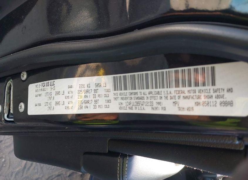 Photo 9 of 2015 Jeep Cherokee LATITUDE (VIN 1C4PJLCB5FW712133)