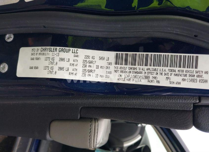 Photo 9 of 2014 Jeep Cherokee LATITUDE (VIN 1C4PJLCB6EW162889)