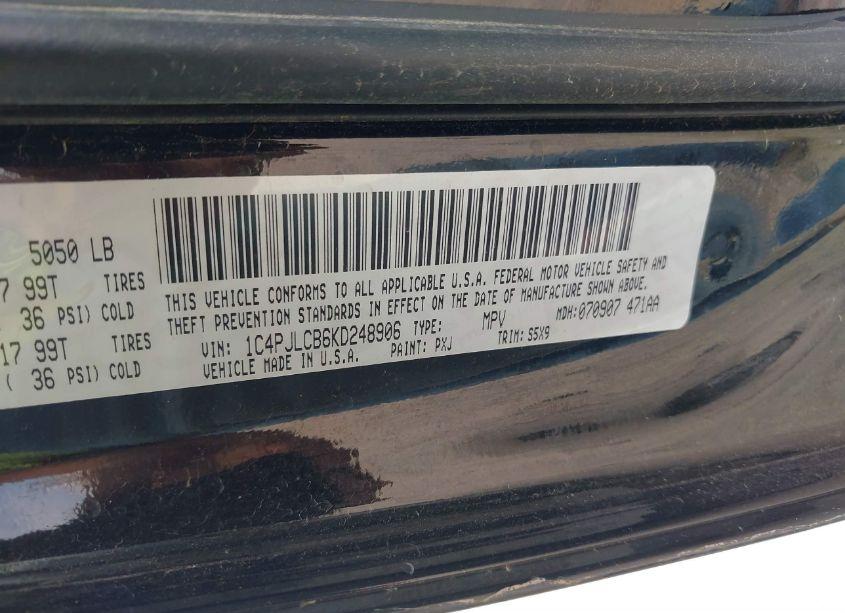 Photo 9 of 2019 Jeep Cherokee LATITUDE FWD (VIN 1C4PJLCB6KD248906)