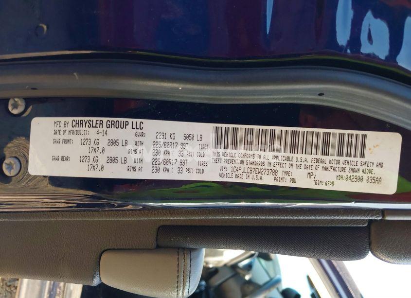 Photo 9 of 2014 Jeep Cherokee LATITUDE (VIN 1C4PJLCB7EW273788)