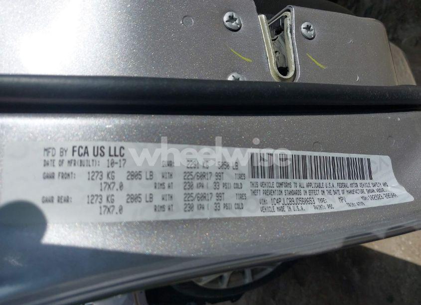 Photo 9 of 2018 Jeep Cherokee LATITUDE FWD (VIN 1C4PJLCB9JD560653)