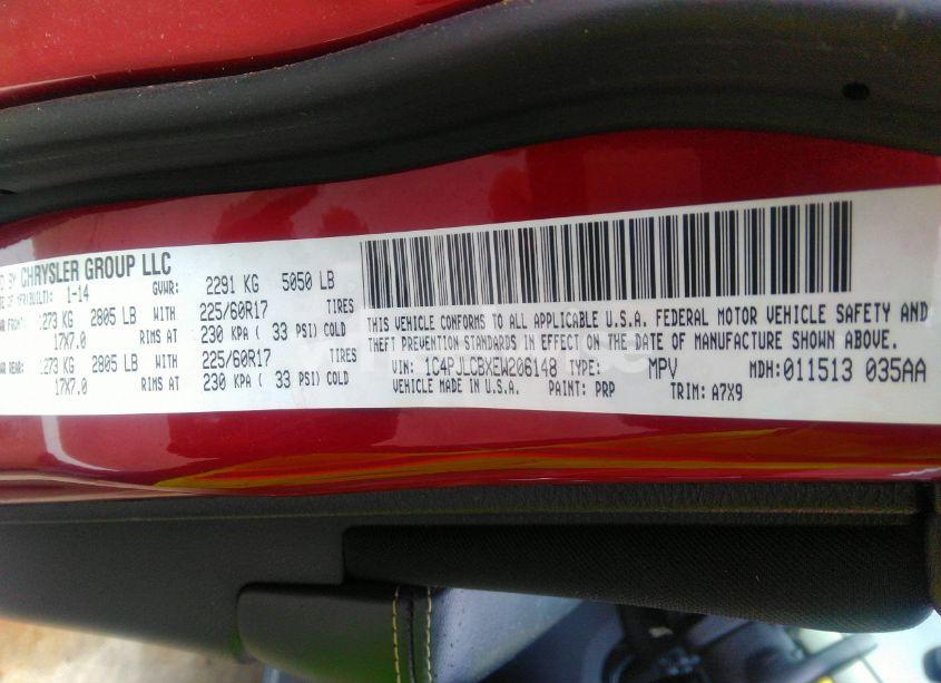 Photo 9 of 2014 Jeep Cherokee LATITUDE (VIN 1C4PJLCBXEW206148)