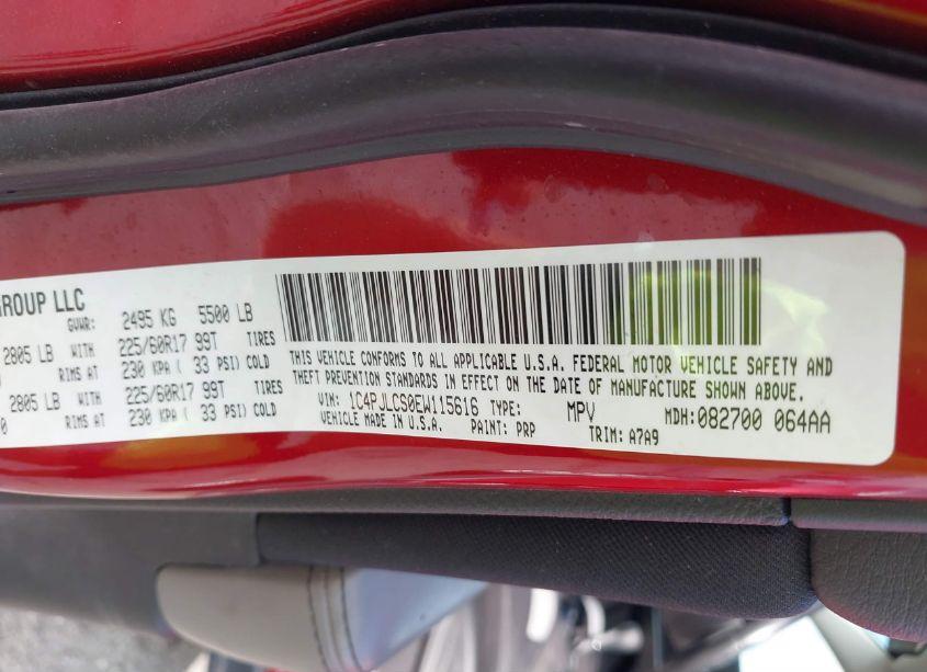 Photo 9 of 2014 Jeep Cherokee LATITUDE (VIN 1C4PJLCS0EW115616)