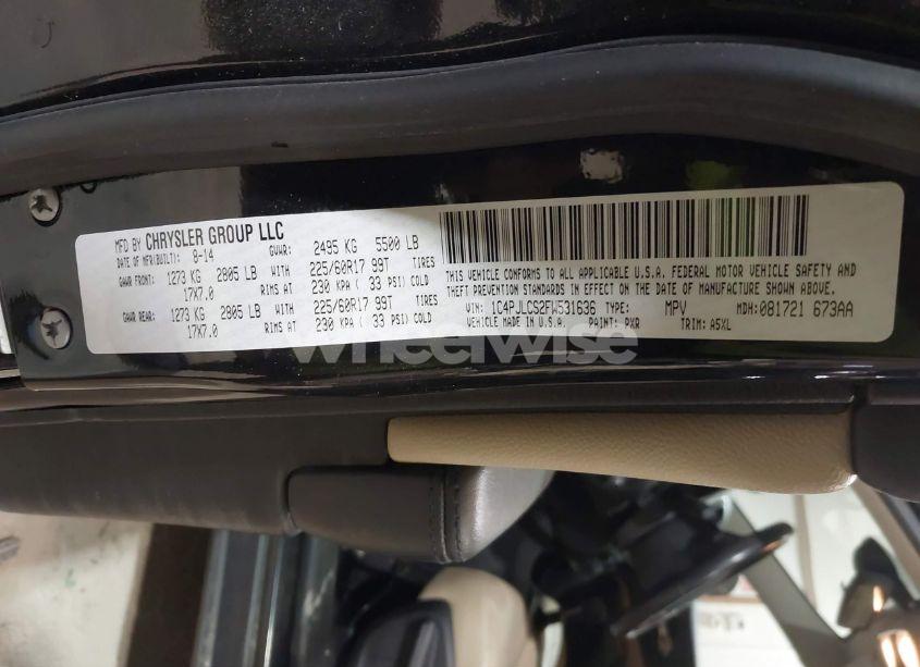 Photo 9 of 2015 Jeep Cherokee LATITUDE (VIN 1C4PJLCS2FW531636)