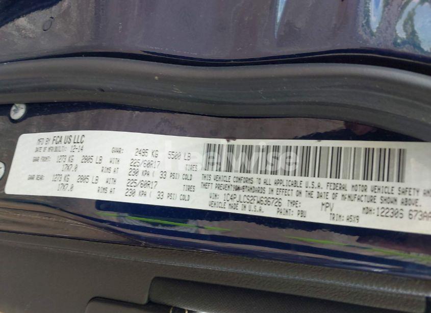 Photo 9 of 2015 Jeep Cherokee LATITUDE (VIN 1C4PJLCS2FW636726)