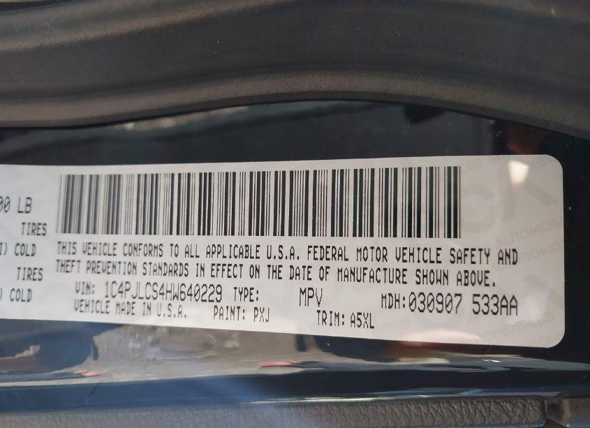 Photo 9 of 2017 Jeep Cherokee LATITUDE FWD (VIN 1C4PJLCS4HW640229)