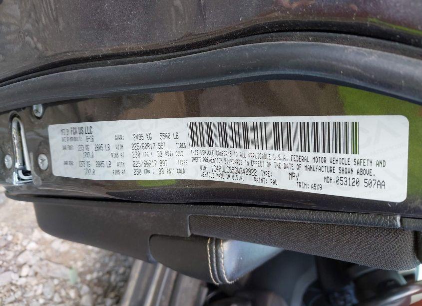 Photo 9 of 2016 Jeep Cherokee LATITUDE (VIN 1C4PJLCS5GW342822)