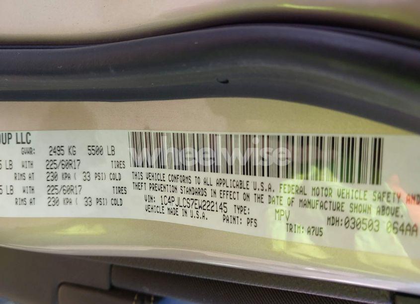 Photo 9 of 2014 Jeep Cherokee LATITUDE (VIN 1C4PJLCS7EW222145)