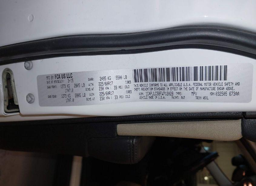 Photo 9 of 2015 Jeep Cherokee LATITUDE (VIN 1C4PJLCS8FW712028)