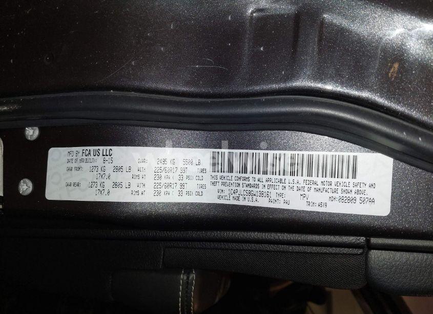 Photo 9 of 2016 Jeep Cherokee LATITUDE (VIN 1C4PJLCS8GW138161)