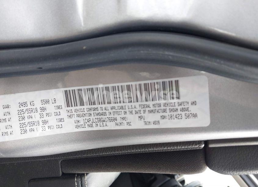 Photo 9 of 2016 Jeep Cherokee ALTITUDE (VIN 1C4PJLCS8GW176604)