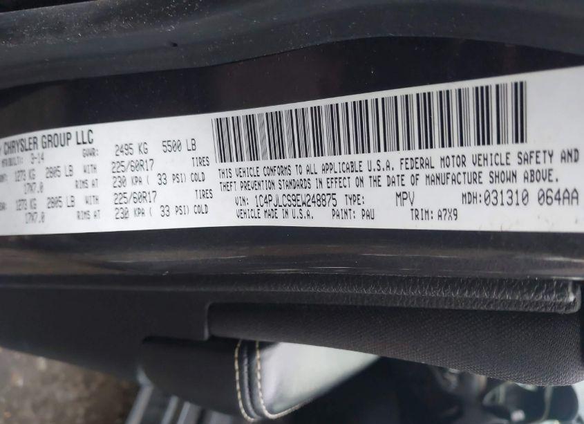 Photo 9 of 2014 Jeep Cherokee LATITUDE (VIN 1C4PJLCS9EW248875)