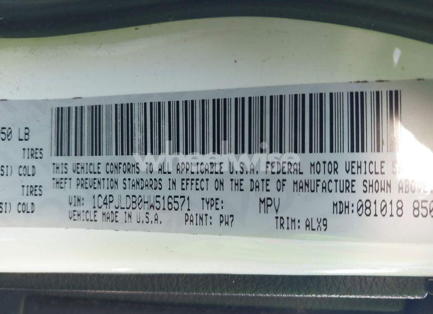 Photo 9 of 2017 Jeep Cherokee LIMITED FWD (VIN 1C4PJLDB0HW516571)