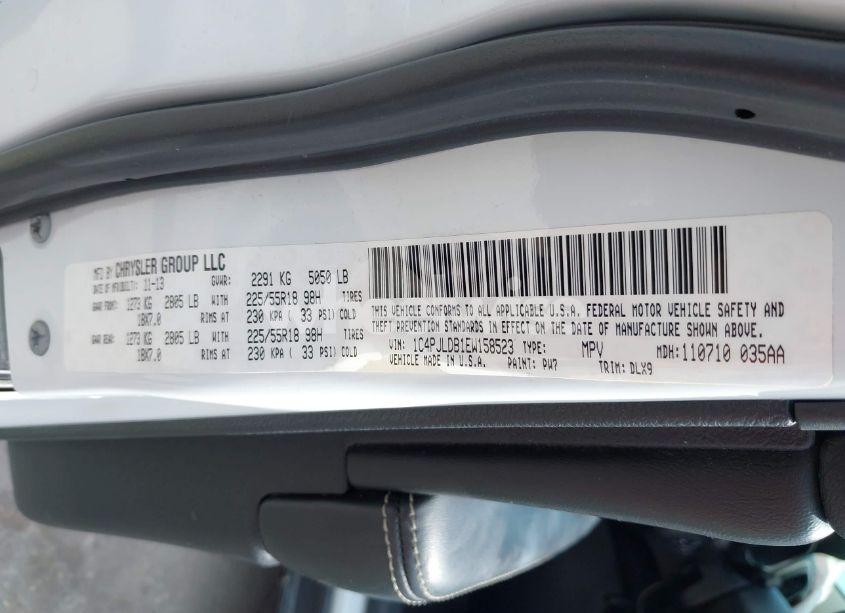 Photo 9 of 2014 Jeep Cherokee LIMITED (VIN 1C4PJLDB1EW158523)