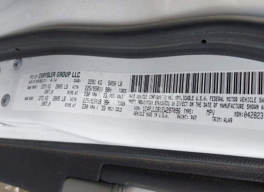 Photo 9 of 2014 Jeep Cherokee LIMITED (VIN 1C4PJLDB1EW297096)