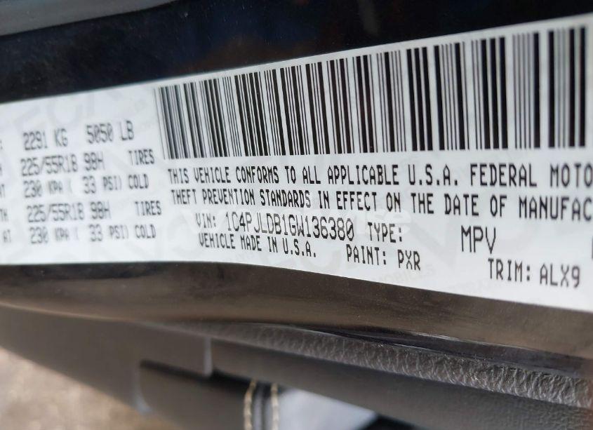 Photo 9 of 2016 Jeep Cherokee LIMITED (VIN 1C4PJLDB1GW136380)