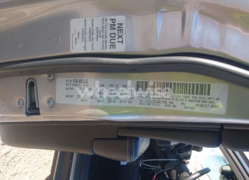 Photo 9 of 2017 Jeep Cherokee LIMITED FWD (VIN 1C4PJLDB1HW517745)