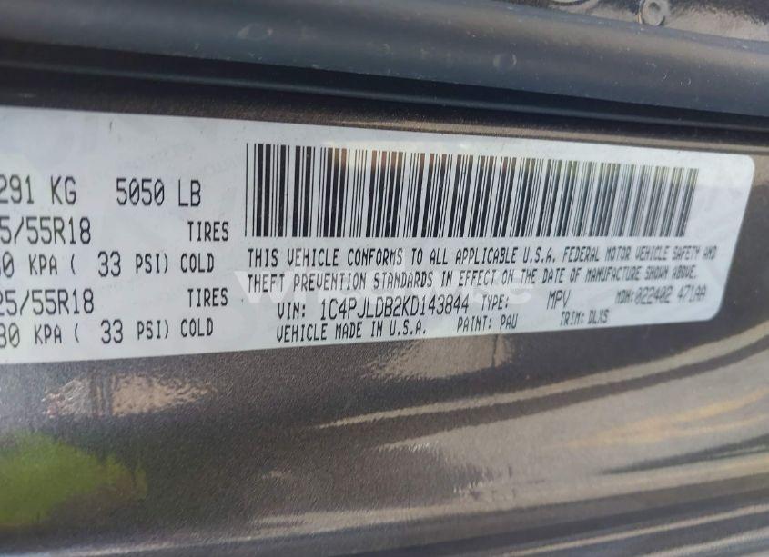 Photo 9 of 2019 Jeep Cherokee LIMITED FWD (VIN 1C4PJLDB2KD143844)