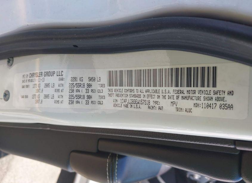 Photo 9 of 2014 Jeep Cherokee LIMITED (VIN 1C4PJLDB3EW157518)