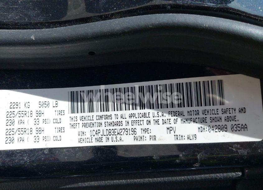 Photo 9 of 2014 Jeep Cherokee LIMITED (VIN 1C4PJLDB3EW279196)